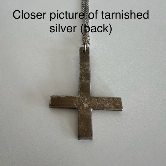 Vintage Upside Down Cross Necklace - Picture 4 of 4
